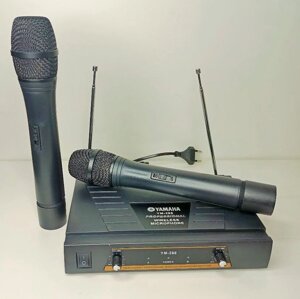 Микрофон вокальный беспроводной YAMAHA YM-288, система микрофонов 2 в 1