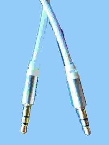 Кабель AUX jack3,5- jack3,5mm 1,5m резина/ металл TRS JD-431