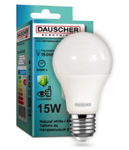 Лампа светодиодная LED DEUTSCHER A60 15W 4200k