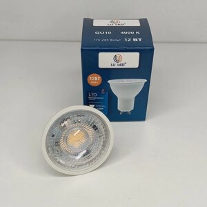 Лампа светодиодная GU10- 12W-220V-6500K Lu Led