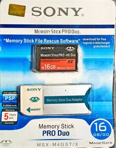 Карта памяти PRO Duo SONY 16GB