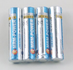 Батарейки MRM-POWER alkaline AAA BP4 цена за 1шт