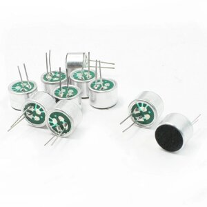 Микрофон конденсаторный электретный 9,7 мм x 7 мм 2 Pin