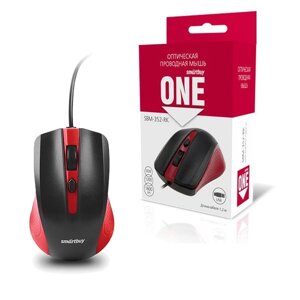 Мышь проводная Smartbuy ONE SBM-352-GK зелено-черная