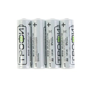 Батарейка Трофи alkaline AA BP4 box96 ( цена за 1 шт)