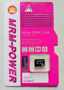 Карта памяти microSDHC MRM-POWER 8Gb