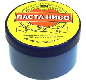 Флюс-паста НИКО для пайки меди и узлов РЭА t 200-300 С