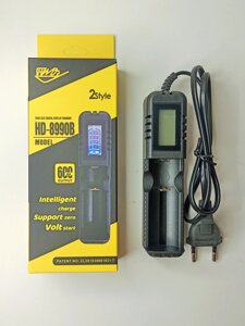 Зарядное устройство для аккумулятора типа 18650х2 Li-ion HD-8990B 220V 600mA