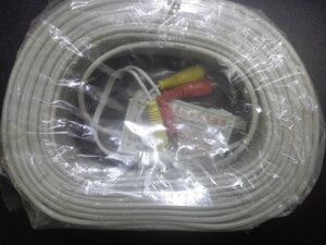Кабель для видеонаблюдения с питанием 50м RCA