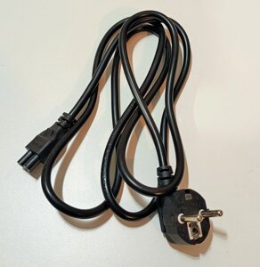 Провод сетевой к ноутбуку C5 3-pin 1,5м, 3х0,75мм² , 250V 10A, MRM-POWER #758 в тех. пакете
