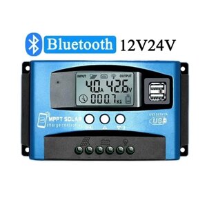 Контроллер заряда для солнечной панели MPPT 12v/ 24v 100A c Bluetooth