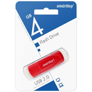 USB 2.0 накопитель SmartBuy 4G