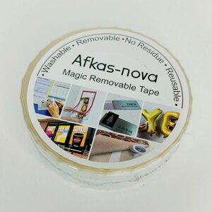 Клейкая лента, нанолента многоразовая двусторонняя 0,8мм 25мм 3,0м