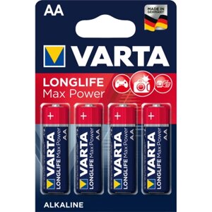 Батарейка VARTA LONGLIFE MaxPower AA BL4 (цена за 1 шт.)