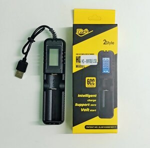 Зарядное устройство для аккумулятора типа 18650х2 Li-ion HD-8890B/USB
