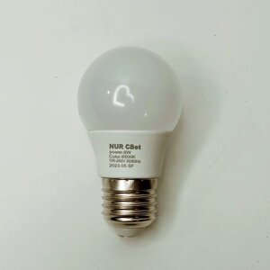 Лампа светодиодная NUR СВеt шар G45 E27 6,0W 6500 k