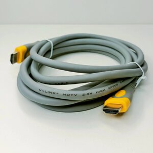 Кабель HDMI/M - HDMI/M 3m, серый, UV-LINK