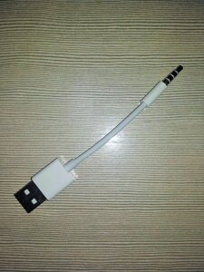 Провод питания USB (папа) - jack3,5 , AUX кабель для зарядки