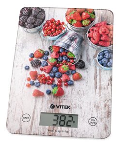 Весы кухонные VITEK VT-8031, стекло, до 10,0кг
