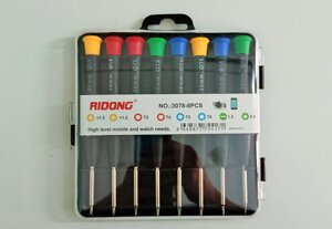 Набор отверток для ремонта электроники RIDONG 3078-8 8 in 1