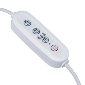 Таймер с вилкой и разъемом L,N Uniel для фитосвет-ков 220V 150W, провод 2м UST-E32 WHITE 2M