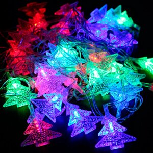 Гирлянда светодиодная без регулятора мерцающая LED BALL LIGHT в ассортименте