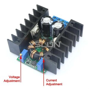 Преобразователь DC 11-35V до DC 11-35V 150W 5A регулируемый, монтажная плата