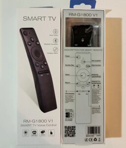 Пульт для телевизора SAMSUNG SMART TV RM-G1800 V1 Bluetooth, с голосовым управлением