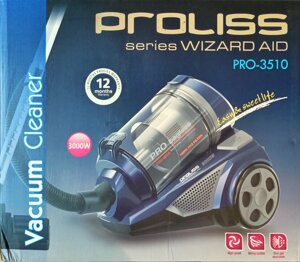 Пылесос PROLISS PRO-3510 3000w, Циклонного типа, без мешка для сбора пыли