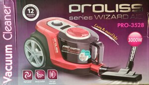Пылесос PROLISS PRO-3538 3000w, Циклонного типа, без мешка для сбора пыли