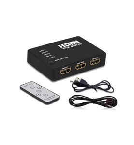 Разветвитель HDMI на 5 входов с пультом / Switch HDMI 5 in1 + IR