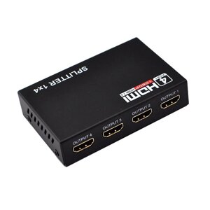 Разветвитель HDMI splitter 1x4 + БП 4K Full HD версия 1.4
