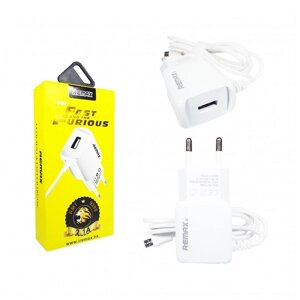 Сетевое зарядное устройство Remax RMT-9288 2,1A с проводом microUSB
