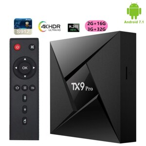 Смарт тв приставка android TV BOX TX9 pro 2G/ 16G