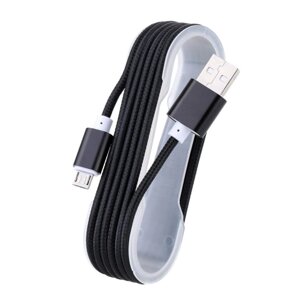 USB cabel microUSB 1,5m ткань
