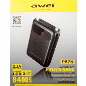 Внешний аккумулятор Power Bank AWEI P27K 8400mAh