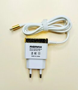 Зарядное устройство REMAX 1,5A с кабелем microUSB / G-12