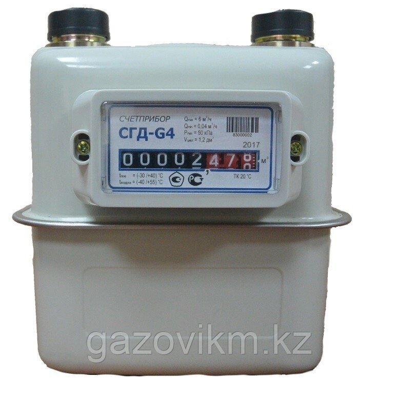 Газовый счетчик объемный диафрагменный Счетприбор СГД G4 левый (М30*2) - отзывы