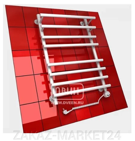 62065309 Полотенцесушитель ДВИН F primo electro 60/50 1"-3/4"-1/2" Электрический ТЭН справа (К эл. белый) от компании «ZAKAZ-MARKET24 - фото 1