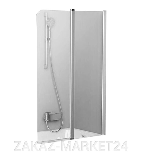 7QRA0C00Z1 CVS2-100 R Шторка для ванны блестящий+стекло Transparent от компании «ZAKAZ-MARKET24 - фото 1