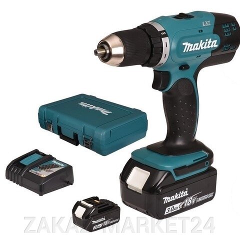 Аккумуляторная 2-х скоростная дрель-шуруповерт Makita DDF453RFE от компании ZAKAZ-MARKET24 - фото 1