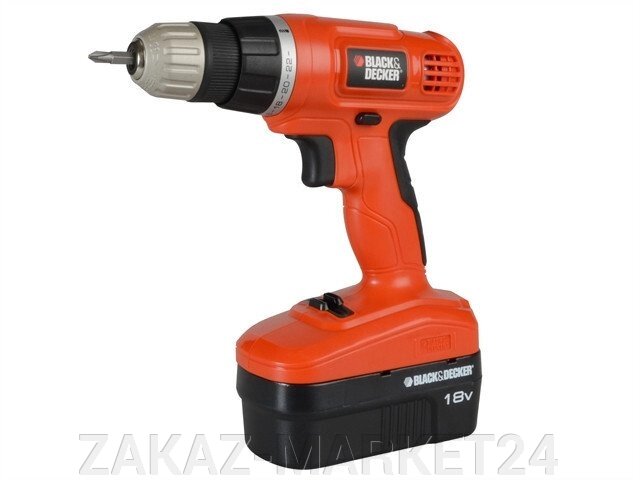 Аккумуляторная дрель-шуруповерт Black & Decker EPC18CAK от компании ZAKAZ-MARKET24 - фото 1