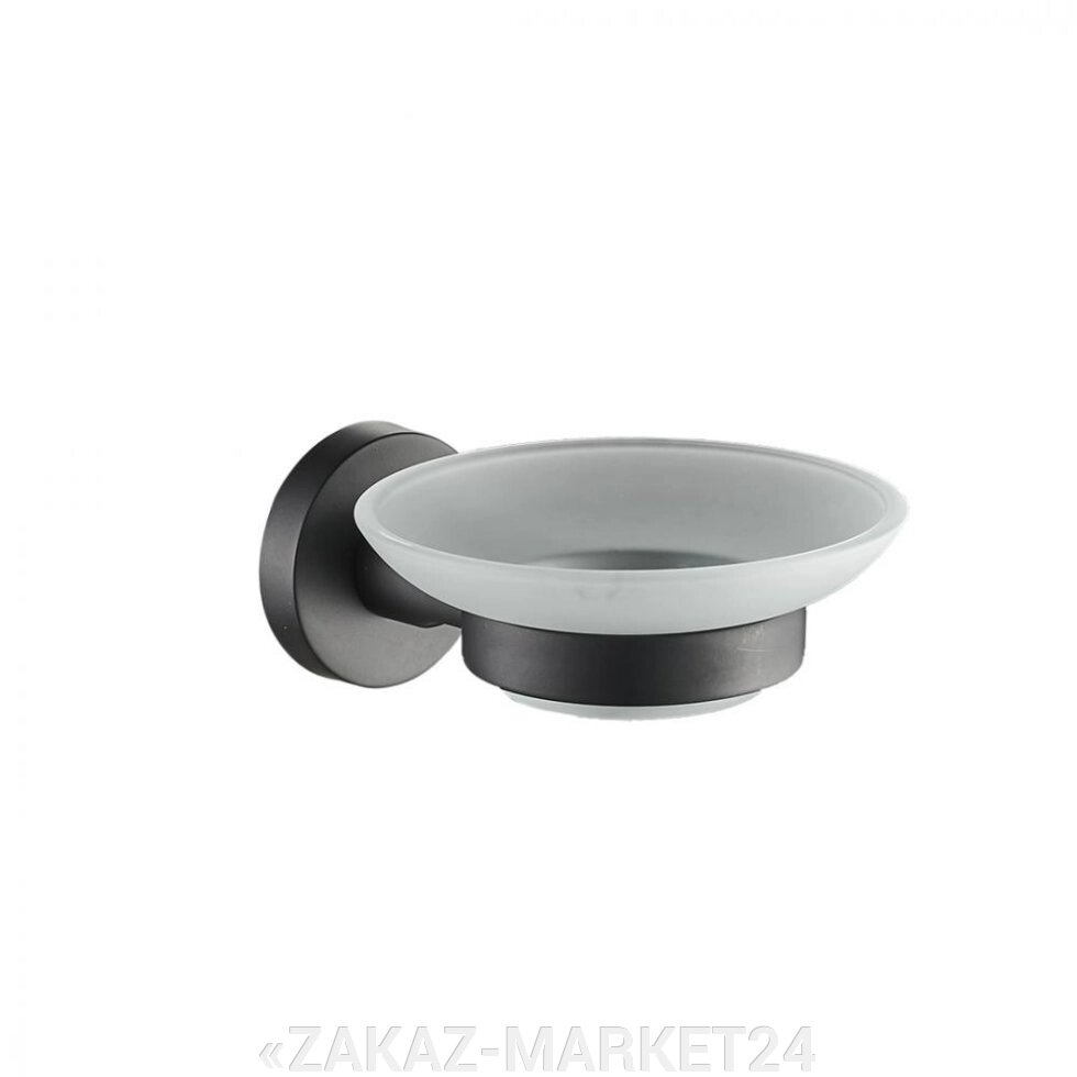 Аквалиния мыльница стекло Black 20585 от компании «ZAKAZ-MARKET24 - фото 1