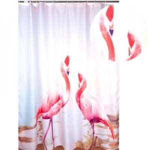 Аквалиния штора для ванной 025А-46 (022A-46) (фламинго)