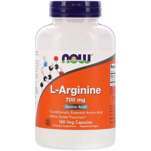 Аминокислоты L-arginine 700 MG, 180 CAPS.
