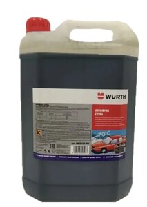 Антифриз EXTRA Сине- зеленый 5л. Wurth