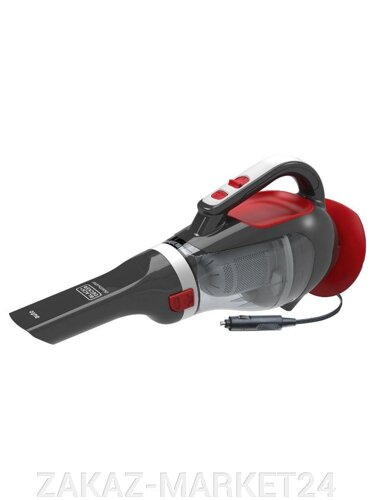 Автопылесос Black&Decker ADV1200 серый-красный