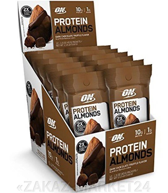 Батончики Protein Almonds, 43 gr. от компании «ZAKAZ-MARKET24 - фото 1