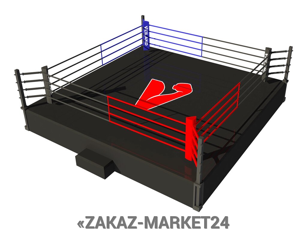 Боксерский ринг на помосте 5х5 м (боевая зона 4х4 м), помост 0,5 м от компании «ZAKAZ-MARKET24 - фото 1