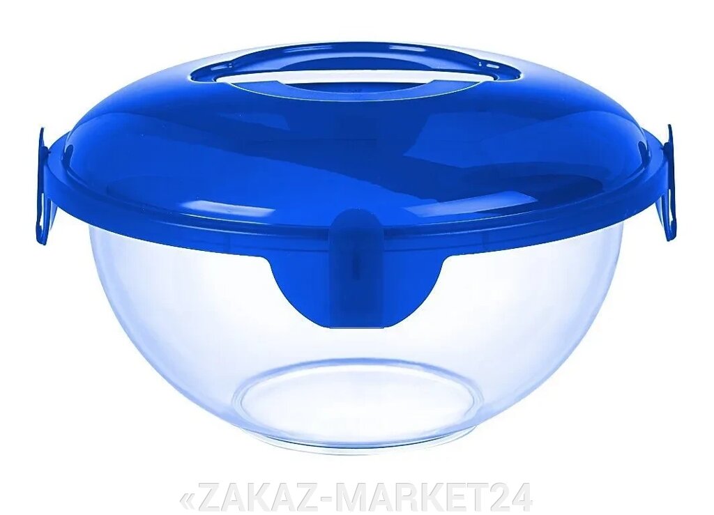 Чашка для теста 5л. с крышкой, белая/синяя, EMSA SUPERLINE 515548 от компании «ZAKAZ-MARKET24 - фото 1